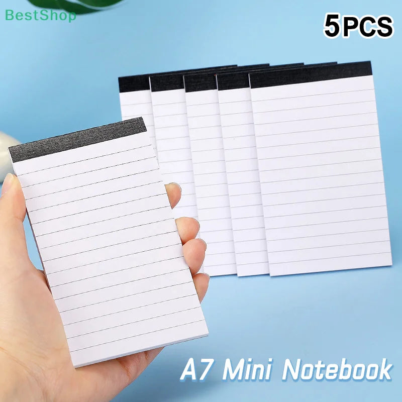 ★★★5Pcs A7 Mini Portable Notepad Inner Core Can Tear Paper 30 Horizontal Lines Note Pads