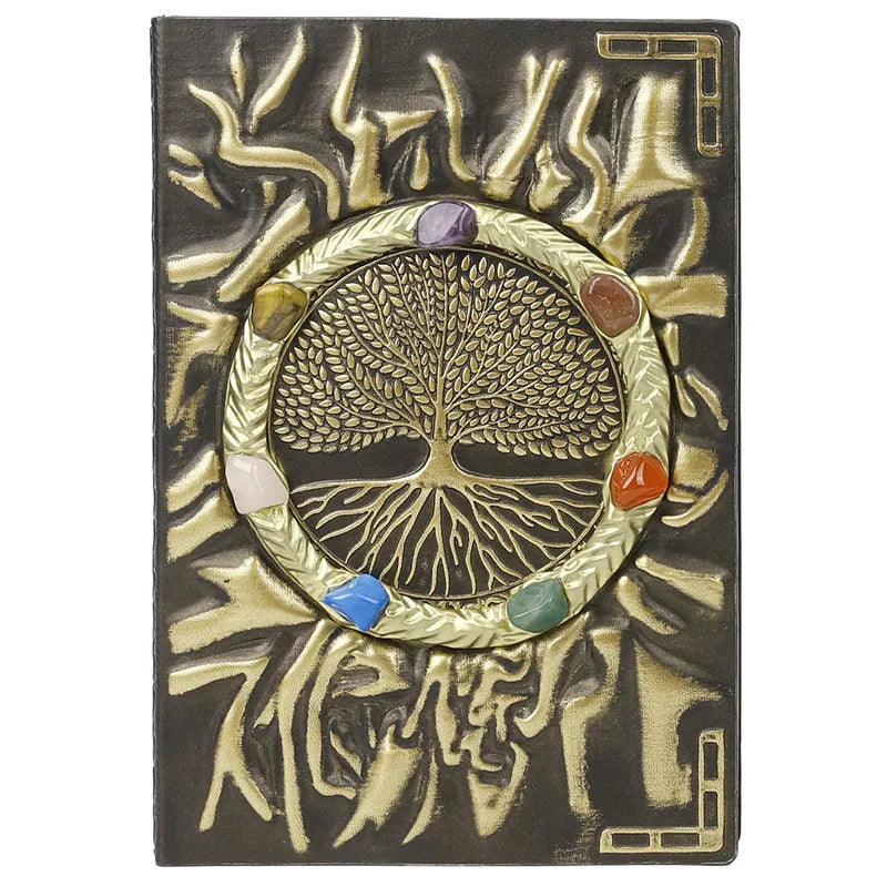 Tree of Life Journals for Women &amp; Men A5 Lined Wide Ruled Writing Personal Diary Notebooks 180° Lay Flat Thick Paper Hard Cover