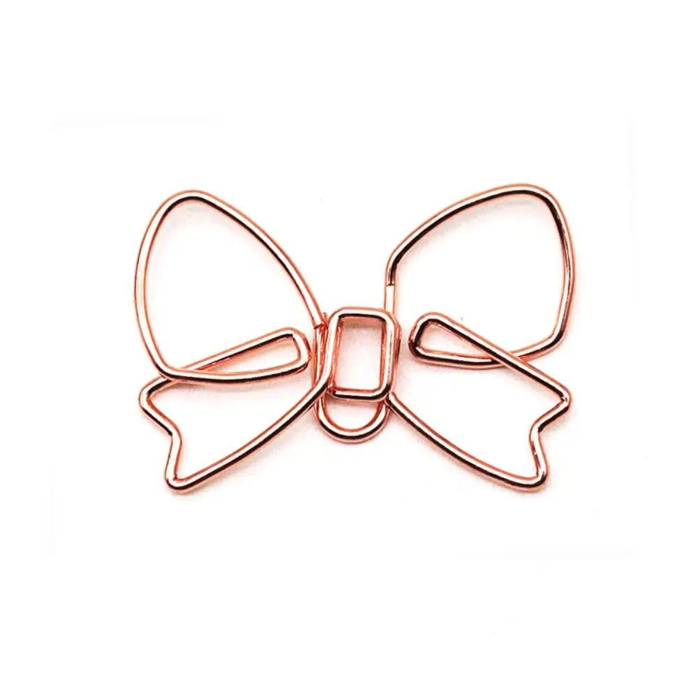 Cute Paperclip Book Mark Bow Clip DIY Accessories Bookmark Bookend Clip Metal Paper Clip Paper Clips